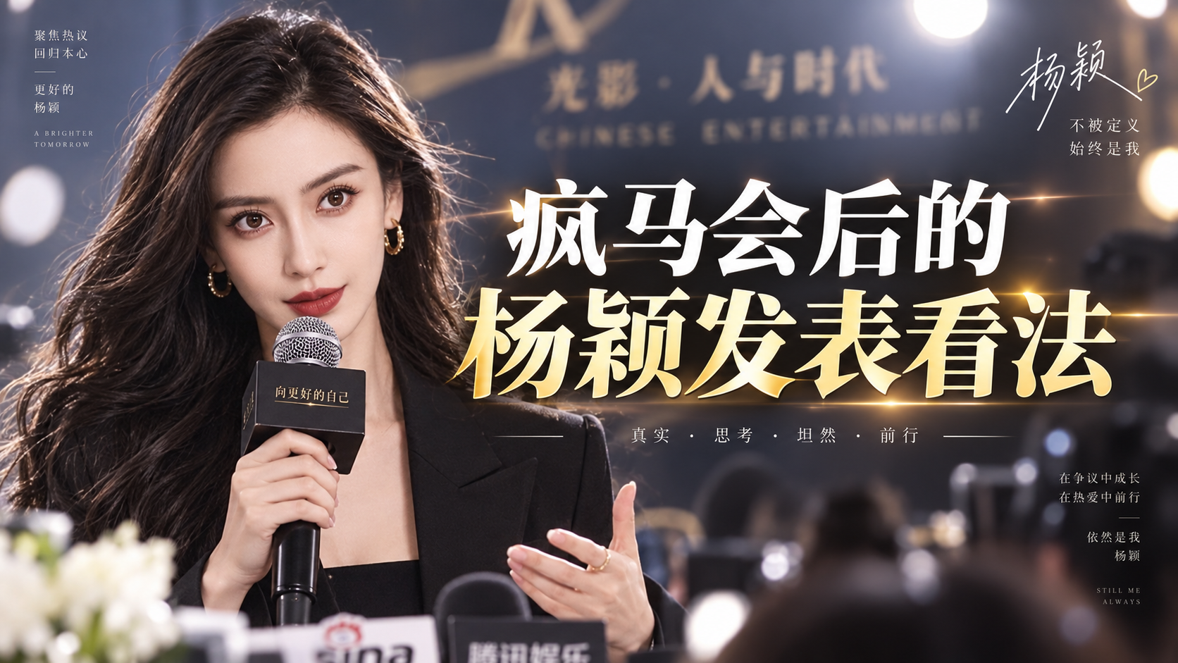 【骚聊骚语】疯马会风波后,杨颖首谈争议?面对镜头说出自己的看法